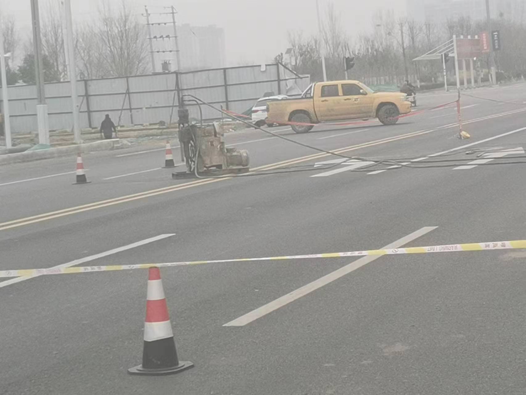 新盈镇马路注浆